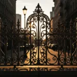 A close-up, high-quality lifestyle shot of a person's hands quickly writing a note in a small, weathered leather pocket notebook with a sleek fountain pen. The background is a softly blurred, well-lit modern cafe table with a half-empty espresso cup, conveying a sense of immediate, frictionless capture of ideas.