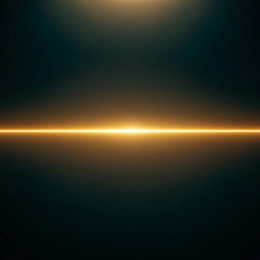 A serene, abstract representation of a glowing horizontal band of warm, golden light against a dark, moody background, symbolizing the 'window of tolerance' in a balanced nervous system.