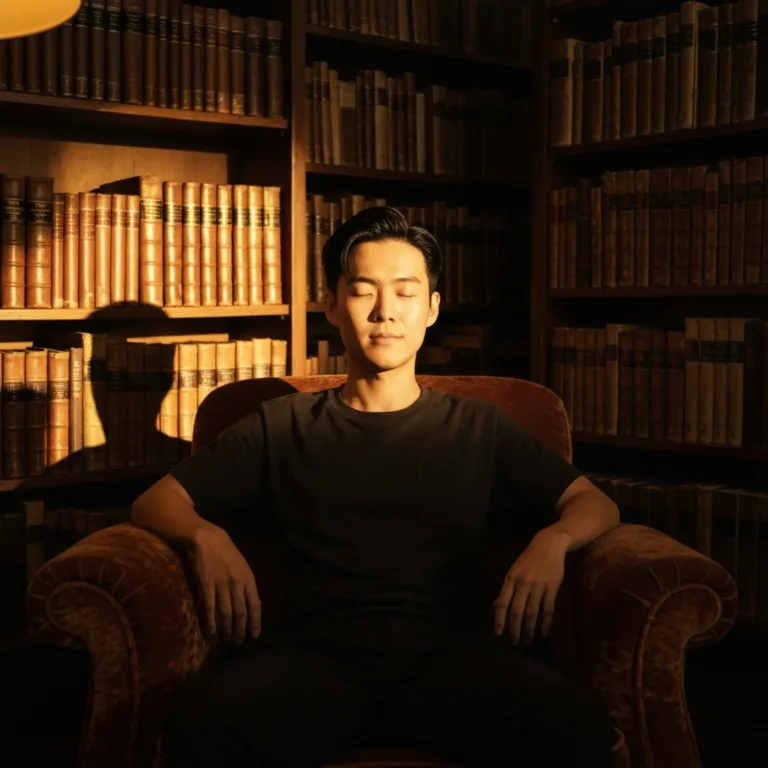 A person sitting on a comfortable floor cushion in a sunlit room, eyes closed, placing one hand gently on their chest and the other on their stomach. The lighting is soft and warm, emphasizing a sense of internal focus, safety, and grounding. Cinematic, high resolution, realistic.