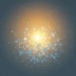 A serene, abstract representation of the human mind absorbing warm, golden light. The light gently permeates a complex, geometric network of soft blue and grey neural pathways, symbolizing the internalization of positive emotions. Minimalist, clean lines, therapeutic and calming atmosphere, subtle gradients.