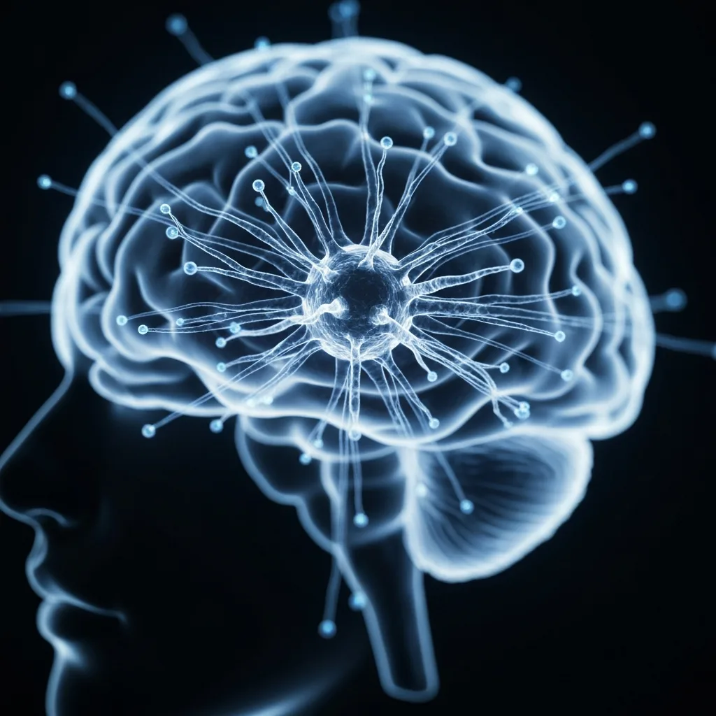 A macro shot of intricate glowing neural pathways forming and strengthening inside a human brain, representing the invisible neurological consolidation that happens during a learning plateau. Sci-fi realism, cinematic lighting.