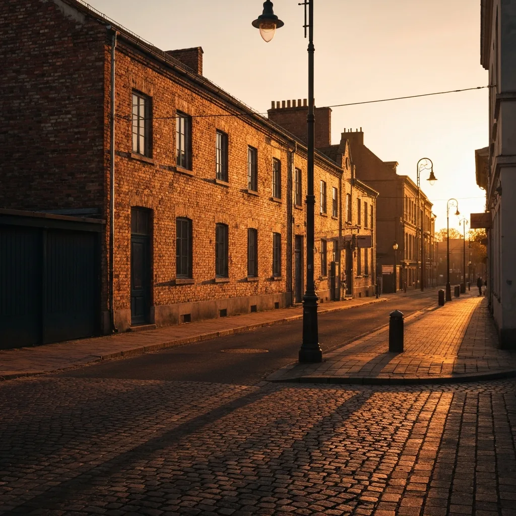 A close-up of two hands gently resting near each other on a textured wooden table, conveying a sense of silent support and somatic resonance. In the softly blurred background, a steaming cup of tea and a small potted plant add a touch of warmth. Earth tones, soft focus, highly detailed, evocative of psychological grounding.