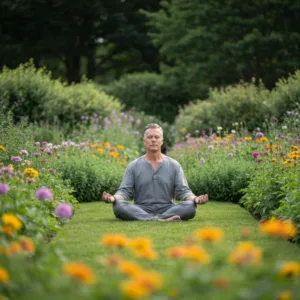 A serene, softly lit indoor scene showing two people sitting comfortably on a plush sofa, facing each other in deep, calm conversation. Warm sunlight filters through a large window, casting gentle shadows. The atmosphere is grounded and peaceful, emphasizing emotional safety and connection. Cinematic lighting, photorealistic, 8k resolution.