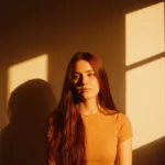 A conceptual, high-contrast image of a person standing in a dimly lit room looking into a brightly illuminated mirror. The reflection shows a slightly more elevated, confident, and successful version of themselves, symbolizing envy as a reflection of one's own hidden potential. Cinematic lighting, dramatic shadows, psychological depth.