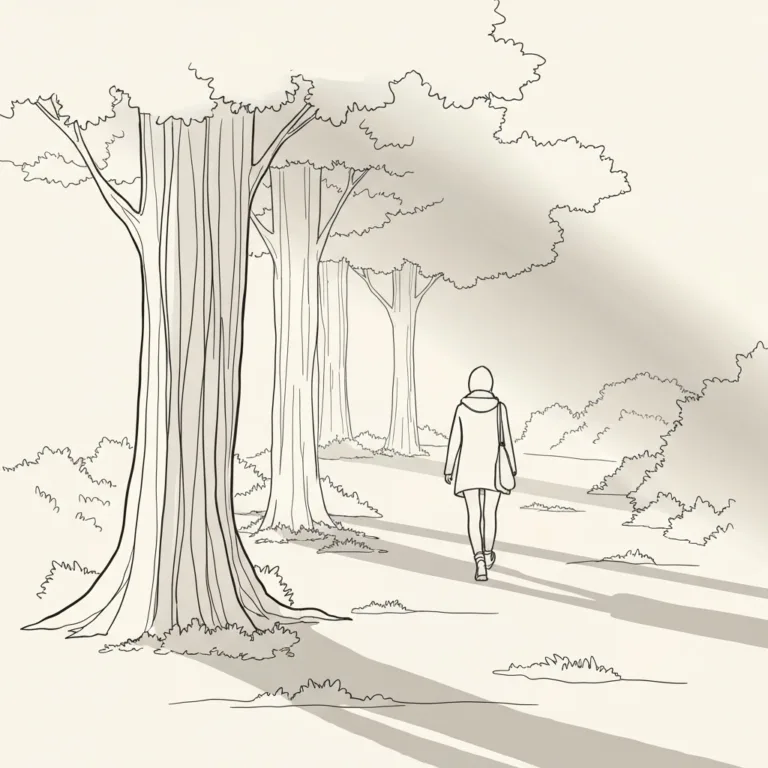 A conceptual, minimalist illustration showing a person walking on a giant clock dial, constantly reaching forward toward a glowing, unattainable horizon. The color palette is composed of muted blues and anxious grays in the background, with a warm, golden light representing the present moment directly under their feet that they are ignoring. Cinematic lighting, psychological depth.