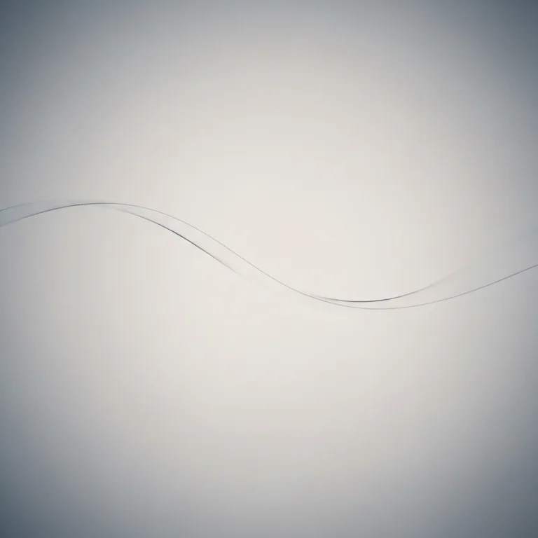 A minimalist, conceptual visualization of emotional margin: a fragile, glowing glass sphere floating safely inside a larger, protective translucent barrier. The spheres are suspended in a soft, muted grey and calming deep blue environment. Soft, diffused volumetric lighting conveying a sense of safety, buffer, and psychological protection. High resolution, photorealistic, 8k.