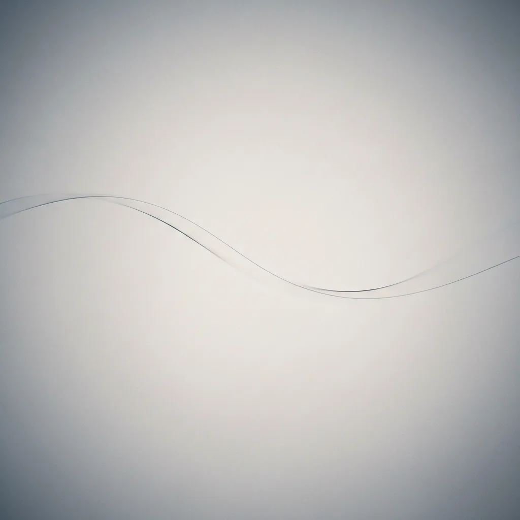 A minimalist, conceptual visualization of emotional margin: a fragile, glowing glass sphere floating safely inside a larger, protective translucent barrier. The spheres are suspended in a soft, muted grey and calming deep blue environment. Soft, diffused volumetric lighting conveying a sense of safety, buffer, and psychological protection. High resolution, photorealistic, 8k.