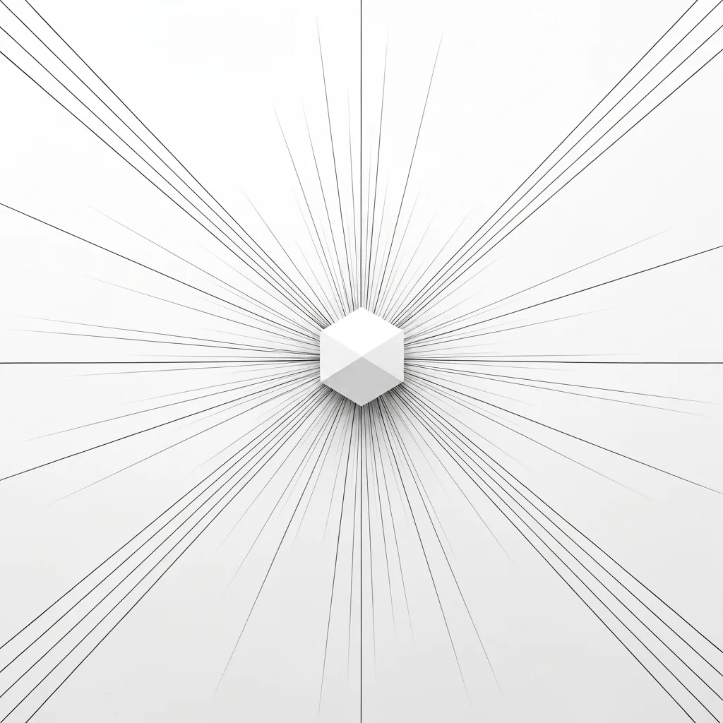A minimalist, abstract visual metaphor showing two distinct lines moving forward across a dark background. One line is erratic, wavy, and glowing with shifting, volatile colors representing mood. The second line is a solid, perfectly straight, glowing white beam cutting through the darkness, representing state-independent execution. Sleek, modern, conceptual art.